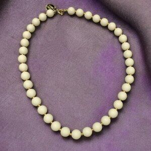 Lucite White Beads New Old Stock Vintage Hong Kong